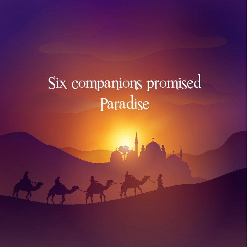 Infographic Six Companions Promised Paradise. ADaBi Publishing
